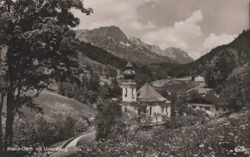 Berchtesgaden - Maria Gern mit Untersberg - ca. 1955