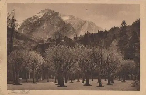 Bad Reichenhall - Bad Kirchberg, Beamten-Erholungsheim, im Park