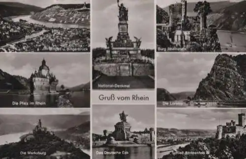 Rhein - u.a. Das Deutsche Eck - ca. 1955