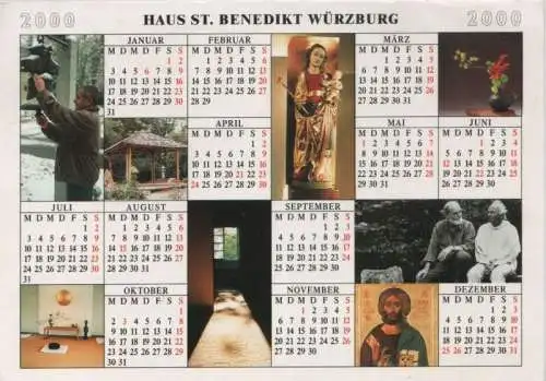 Würzburg - Kalender Haus St. Benedikt