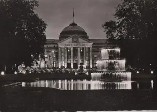 Wiesbaden - Kurhaus in Festbeleuchtung - ca. 1955