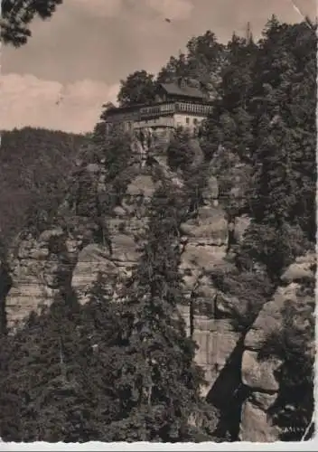 Zittauer Gebirge - Bergwirtschaft auf Berg Oybin - 1957