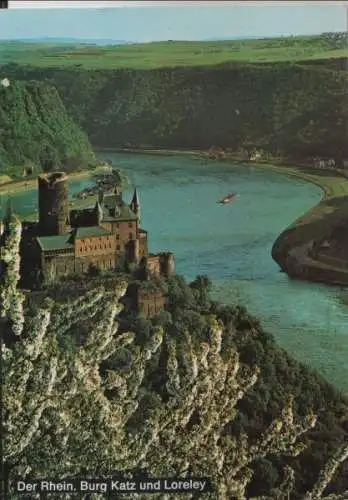 Burg Katz, St. Goarshausen - und Loreley - 1974