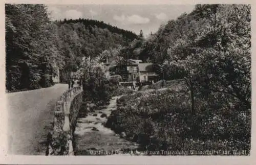 Trusetal - Pensionshaus zum Trusentaler Wasserfall - ca. 1955