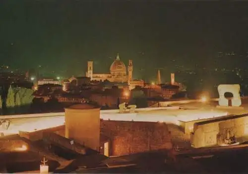 Italien - Italien - Florenz - Firenze - Panorama notturno - 1997