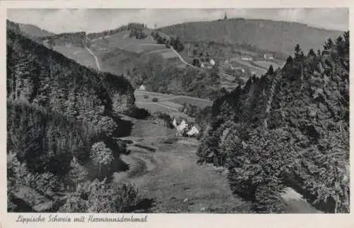 Lippische Schweiz - mit Hermannsdenkmal - 1958