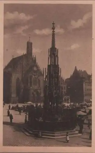 Nürnberg - Schöner Brunnen - ca. 1935