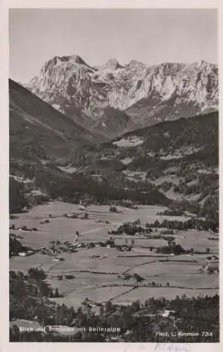 Blick auf Schönau m. Reiteralpe - 1954