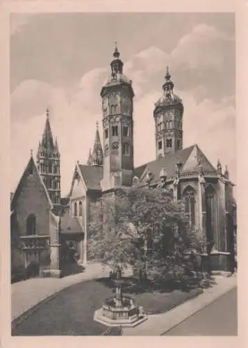 Naumburg - Dom - Blick von Südosten - Querhaus mit gotischem Ostchor - 1962