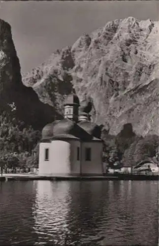 Schönau - St. Bartolomä - mit Watzmann-Ostwand - ca. 1960