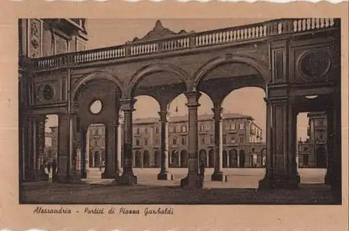 Italien - Alessandria - Italien - Portici dii Piazza Garibaldi