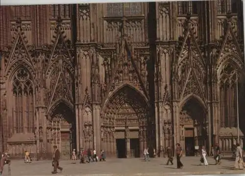 Köln - Dom, Westportal - ca. 1985