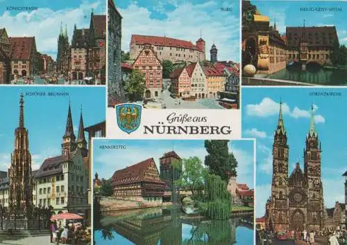 Nürnberg - u.a. Lorenzkirche - ca. 1980