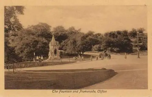 Großbritannien - Bistol-Clifton - Großbritannien - Fountain and Promenade