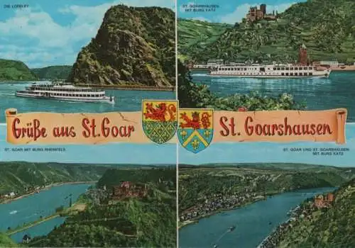 St. Goarshausen - mit St. Goar und Loreley - ca. 1975