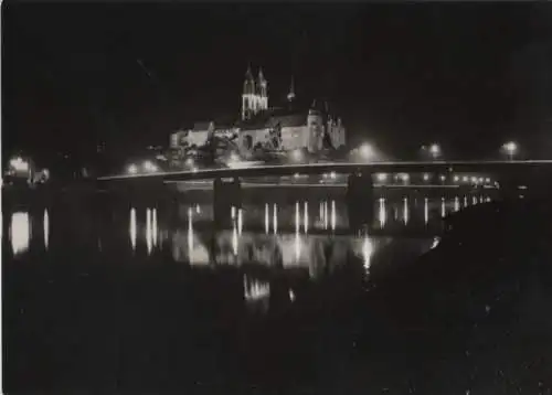 Meißen - Albrechtsburg bei Nacht - 1973