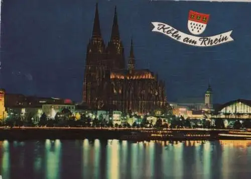 Köln - Dom in Festbeleuchtung - ca. 1975