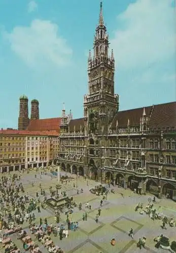 München - Rathaus, Frauenkirche - ca. 1985