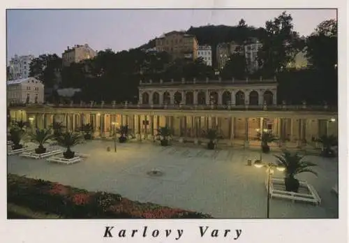 Tschechien - Tschechien - Karlovy Vary - Karlsbad - Mühlkolonnade am Abend - ca. 1985