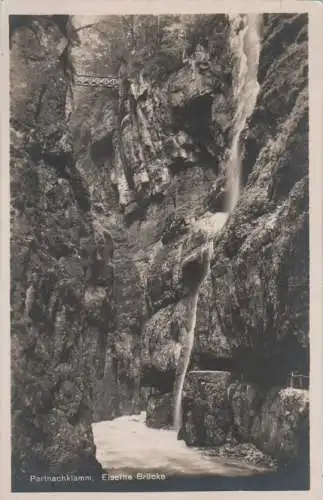 Partnachklamm - Eiserne Brücke - ca. 1950