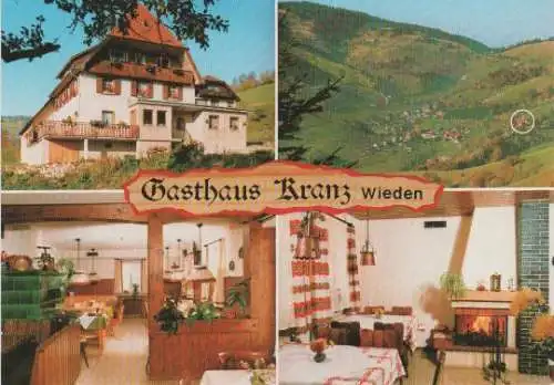 Gasthaus Kranz, Wieden (Rückseite bedruckt) - ca. 1980