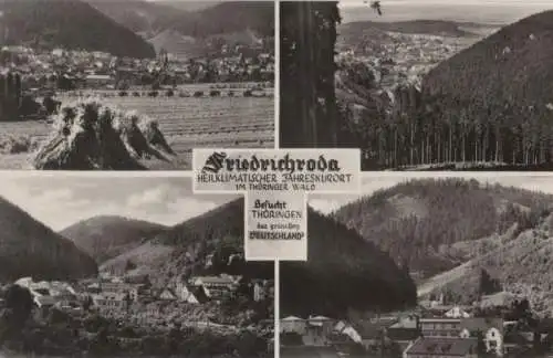 Friedrichroda - 4 Teilbilder - 1965