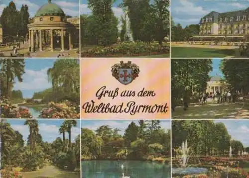 Gruß aus dem Weltbad Pyrmont - 1966