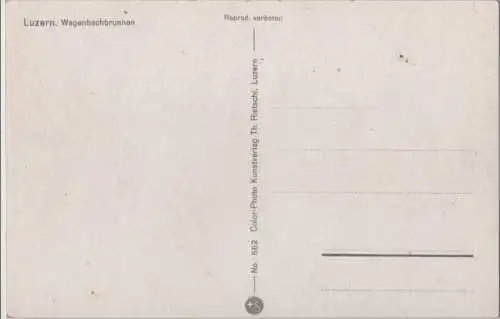 Schweiz - Luzern - Schweiz - Wagenbrachbrunnen