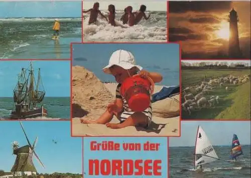 Nordsee - 8 Teilbilder - 1992