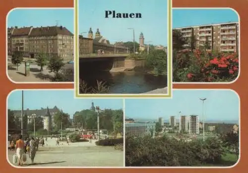 Plauen - u.a. Otto-Grotewohl-Platz - 1984