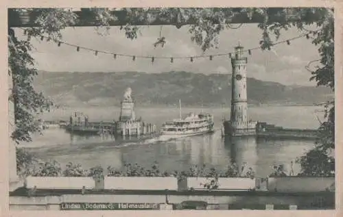 Lindau Bodensee Hafeneinfahrt - 1949