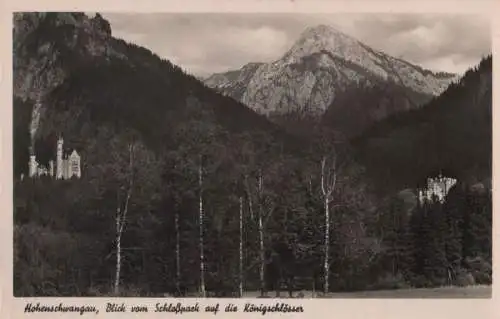 Schwangau, Hohenschwangau - Blick vom Schloßpark - ca. 1955