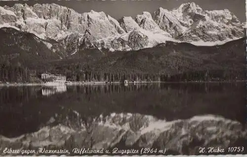 Eibsee - gegen Waxenstein und Riffelwand - 1956