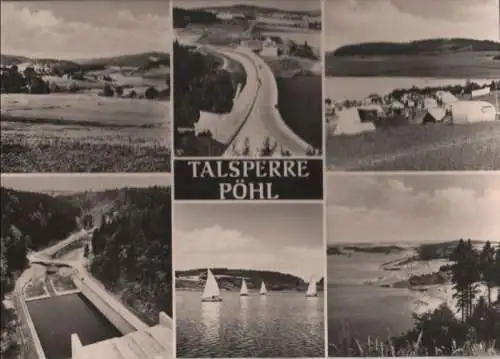 Talsperre Pöhl - 6 Teilbilder - 1966