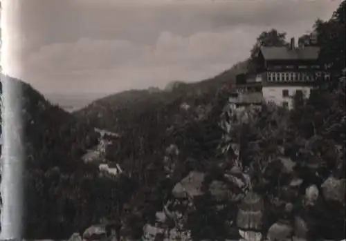 Zittauer Gebirge - Blick ins Tal Teufelsmühle - 1963