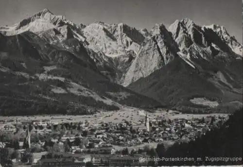 Garmisch - mit Zugspitzgruppe - 1963