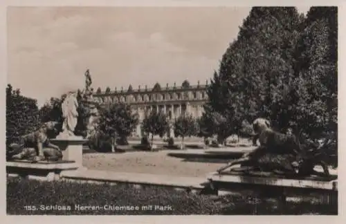 Herrenchiemsee - Schloss mit Park - ca. 1950