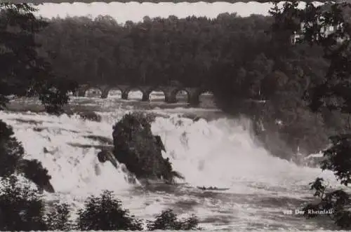 Schweiz - Schweiz - Rheinfall - mit Schlösschen Wörth - 1957