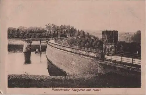 Remscheid - Remscheider Talsperre mit Hotel - 1920