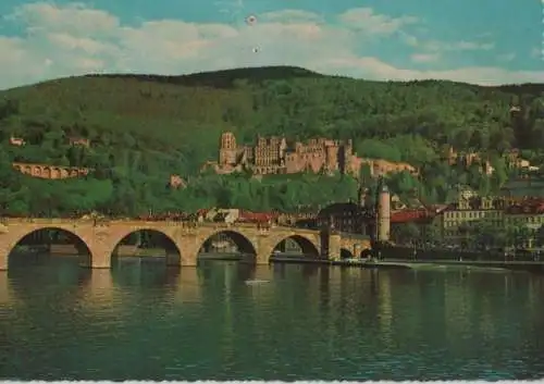 Heidelberg - Schloss und alte Neckarbrücke - 1969