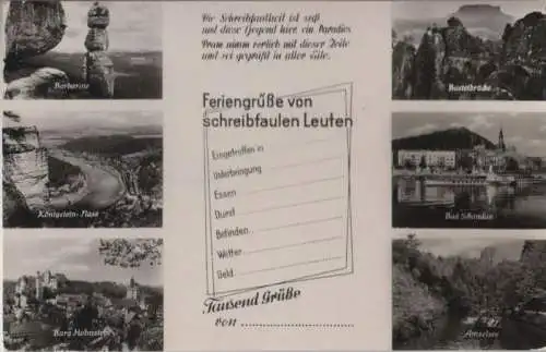 Sächsische Schweiz - u.a. Amselsee - 1958