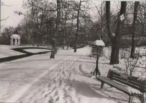 Bad Salzuflen - Leopoldsprudel und Salze im Kurpark - ca. 1965