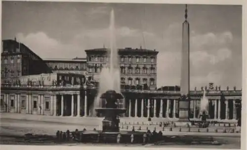 Italien - Italien - Rom - Roma - Fontane in Piazza S. Pietro - ca. 1955