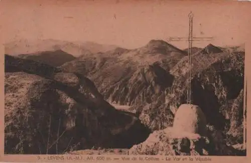 Frankreich - Frankreich - Levens - Vue de la Colline - 1969