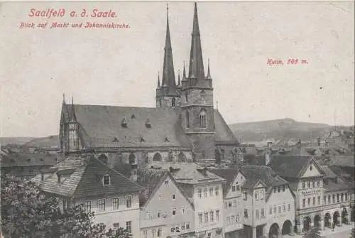 Saalfeld / Saale - Blick auf Markt