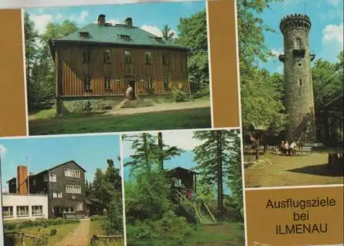 Ilmenau - Ausflugsziele, u.a. Kickelhahnturm - ca. 1985