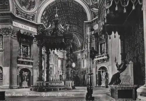 Italien - Italien - Rom - Roma - Interno Basilica S. Pietro - ca. 1965