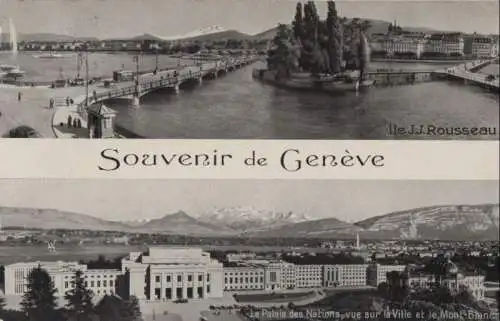 Schweiz - Schweiz - Genf / Genève - mit 2 Bildern - 1961