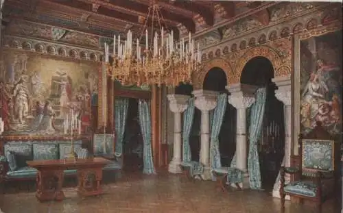 Schwangau Neuschwanstein - Schloß, Wohnzimmer II - ca. 1935