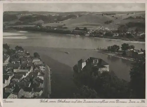 Passau - Blick auf Oberhaus - ca. 1955